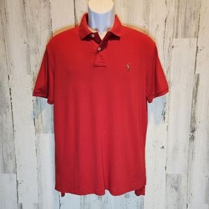 Polo Ralph Lauren Pima Soft Touch Polo Shirt - Red Men's Large RL Pony Logo Polo